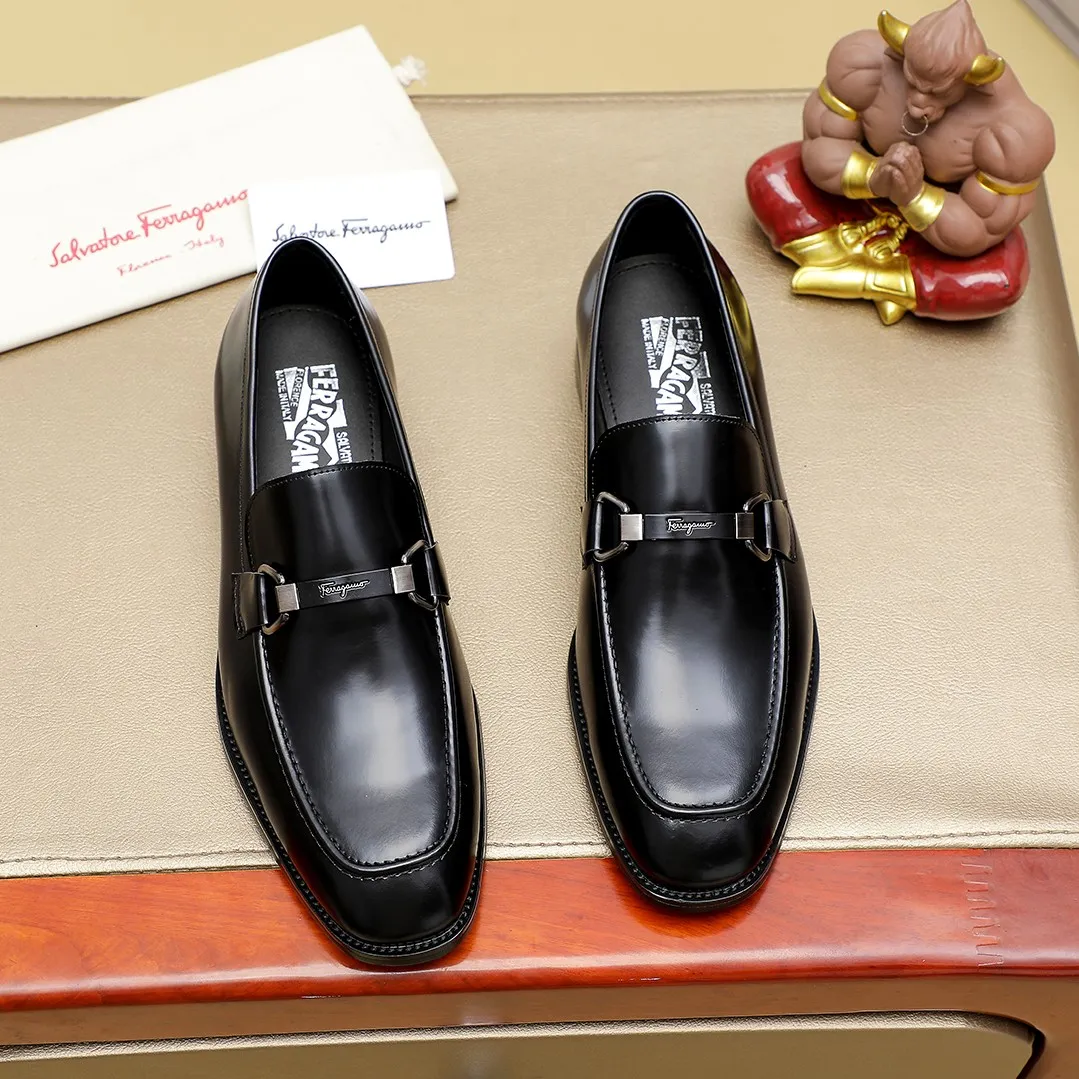 Men's shoes💰460🕷🕷[Ferragamo] Ferragamo's top men's business leather shoes💯Original copy of the official website, the upper is made of imported official website 1:1 material🍁Italian imported cowhide🇮🇹Imported cowhide lining. It’s definitely not made with ordinary craftsmanship, it’s the model used by celebrities! The factory’s craftsmanship is designed to create the most perfect shoes for trendy men! Colors available! Code number 38-44 (45.46 customized)......